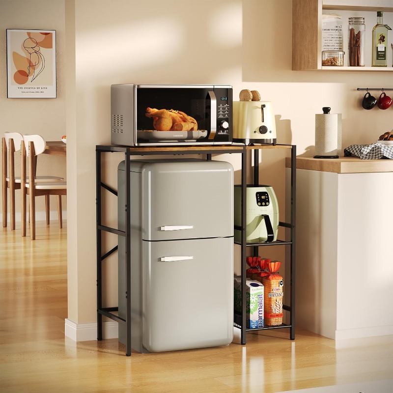 Kitchen Baking Rack - Multi-layer Kitchen Microwave Oven Rack Coffee
