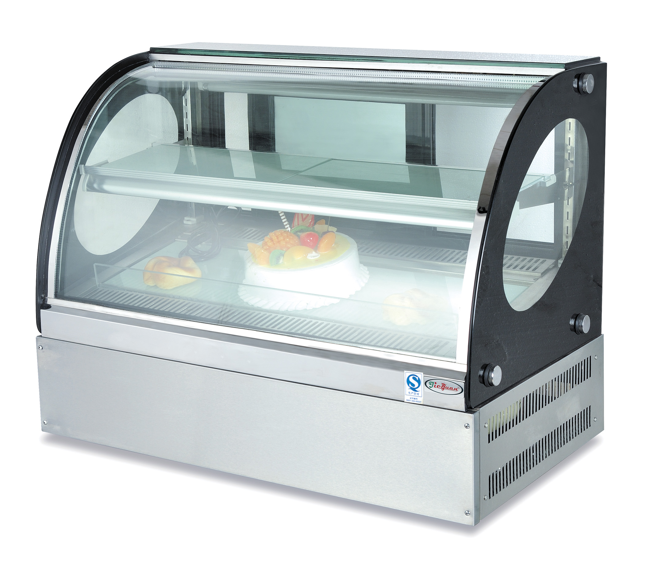 Kitchen Baking Cabinet - Commercial countertop stainless steel food display