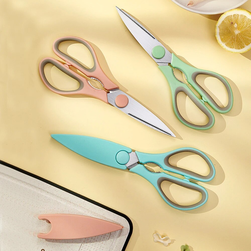 Kitchen Job - Stainless Steel Household Kitchen Scissors Dual