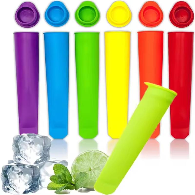 Silicone Cake Mold - Reusable Silicone Popsicle Molds 6PCS Leak