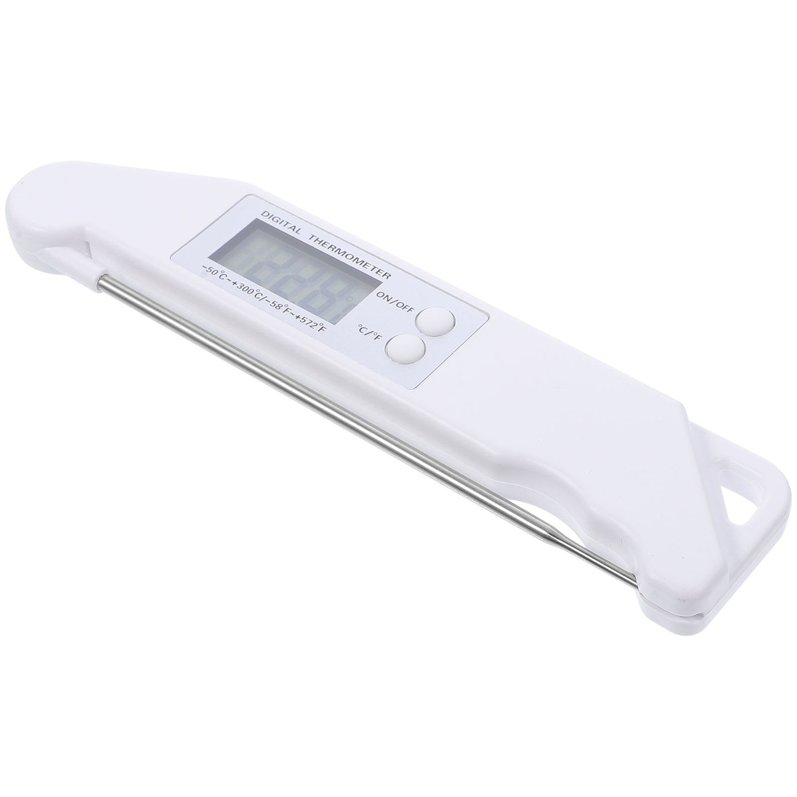 Kitchen Baking Utensil - Folding Electronic Thermometer White Professional Barbecue