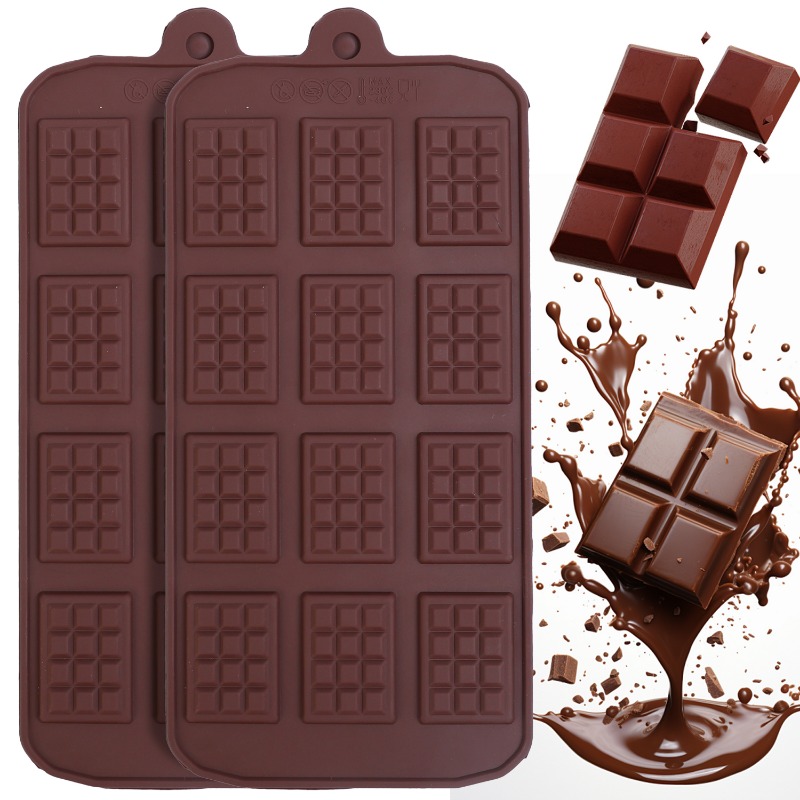 Kitchen Baking Gadgets - Silicone Chocolate Mold 12 Even Fondant