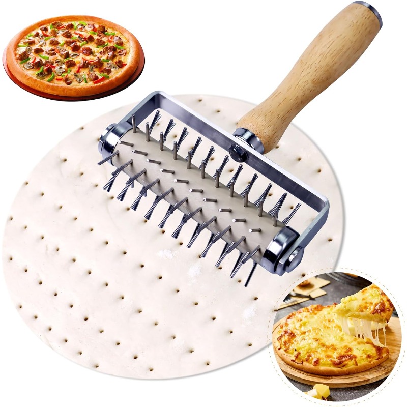 Kitchen And Baking Equipment - Stainless Steel Pizza Docker, Pizza Dough