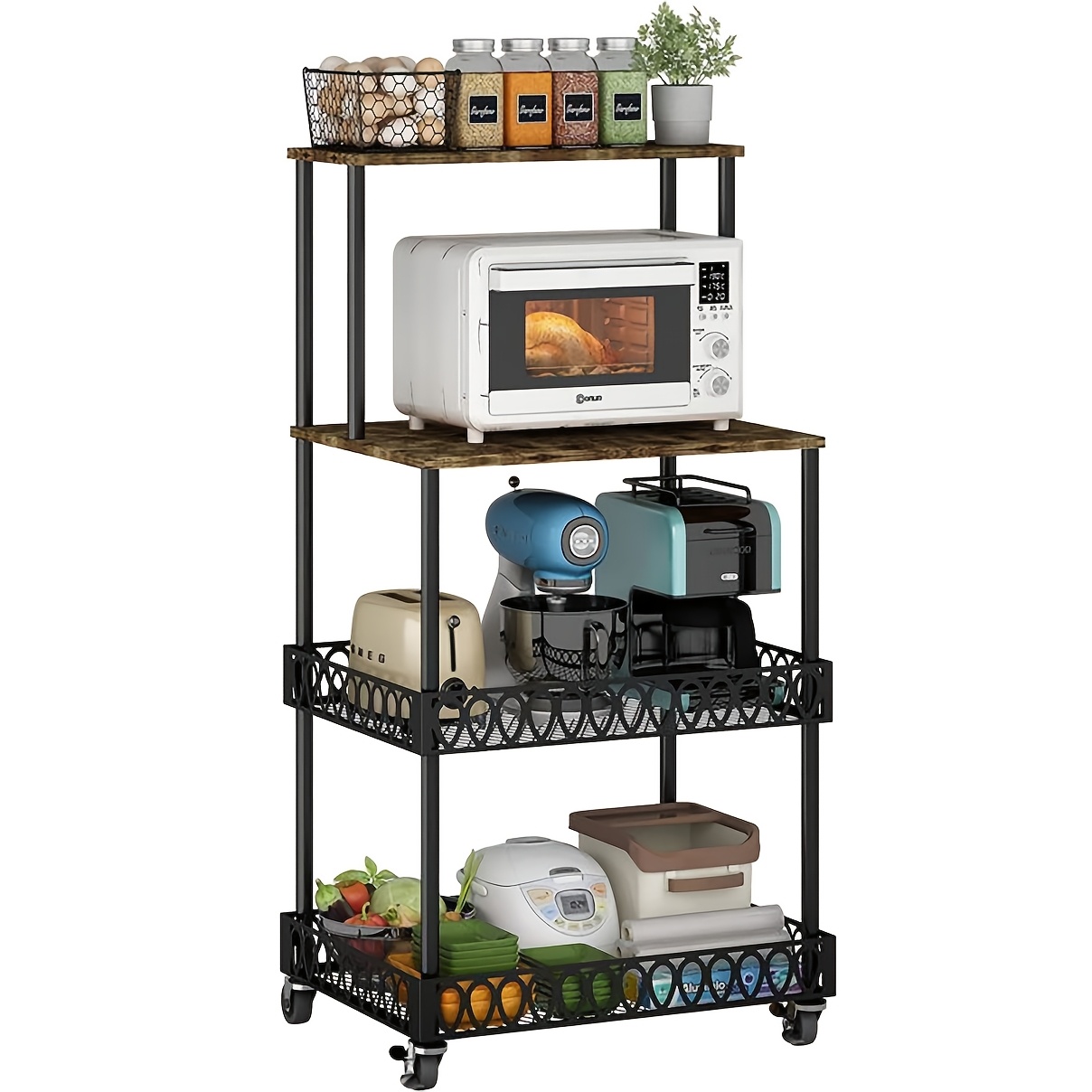 Kitchen Baking Rack - 4 Tier Kitchen Baking Rack, Vertical
