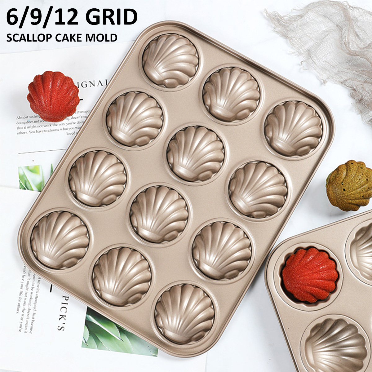 Kitchen Baking Items - Madeleine Mold Shell Shape Baking Mold
