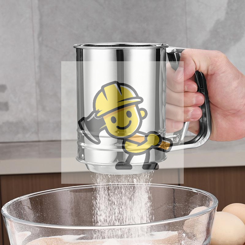 Stainless Steel Flour Sieve Cu - Baking Powder Kitchen recension och pris