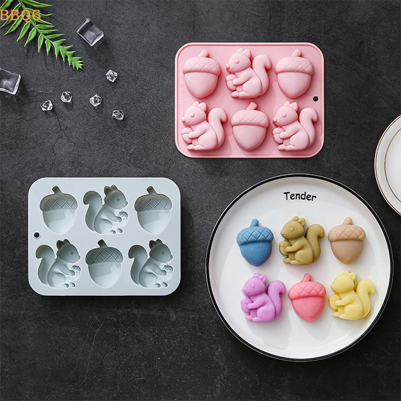 *6-hole Squirrel Oak Cake Sili - Silicone Cake Mold recension och pris
