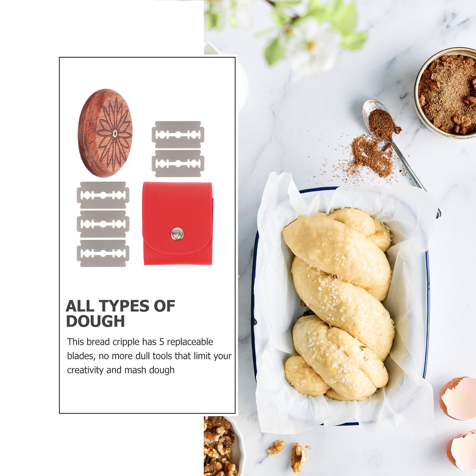 1 Set Of Wooden Bread Scoring  - Kitchen Baking Gadgets recension och pris