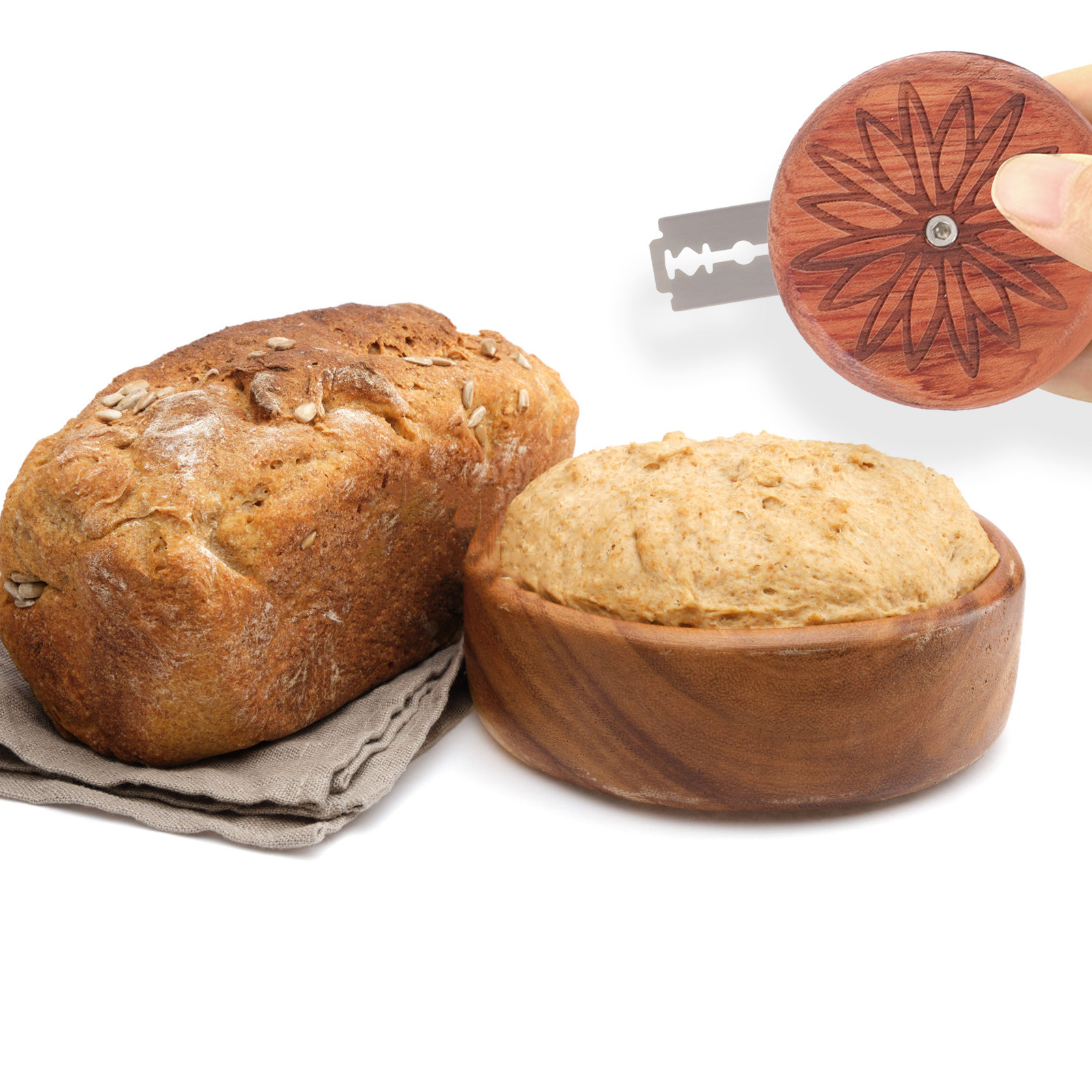 1 Set Of Wooden Bread Scoring  - Kitchen Baking Gadgets recension och pris