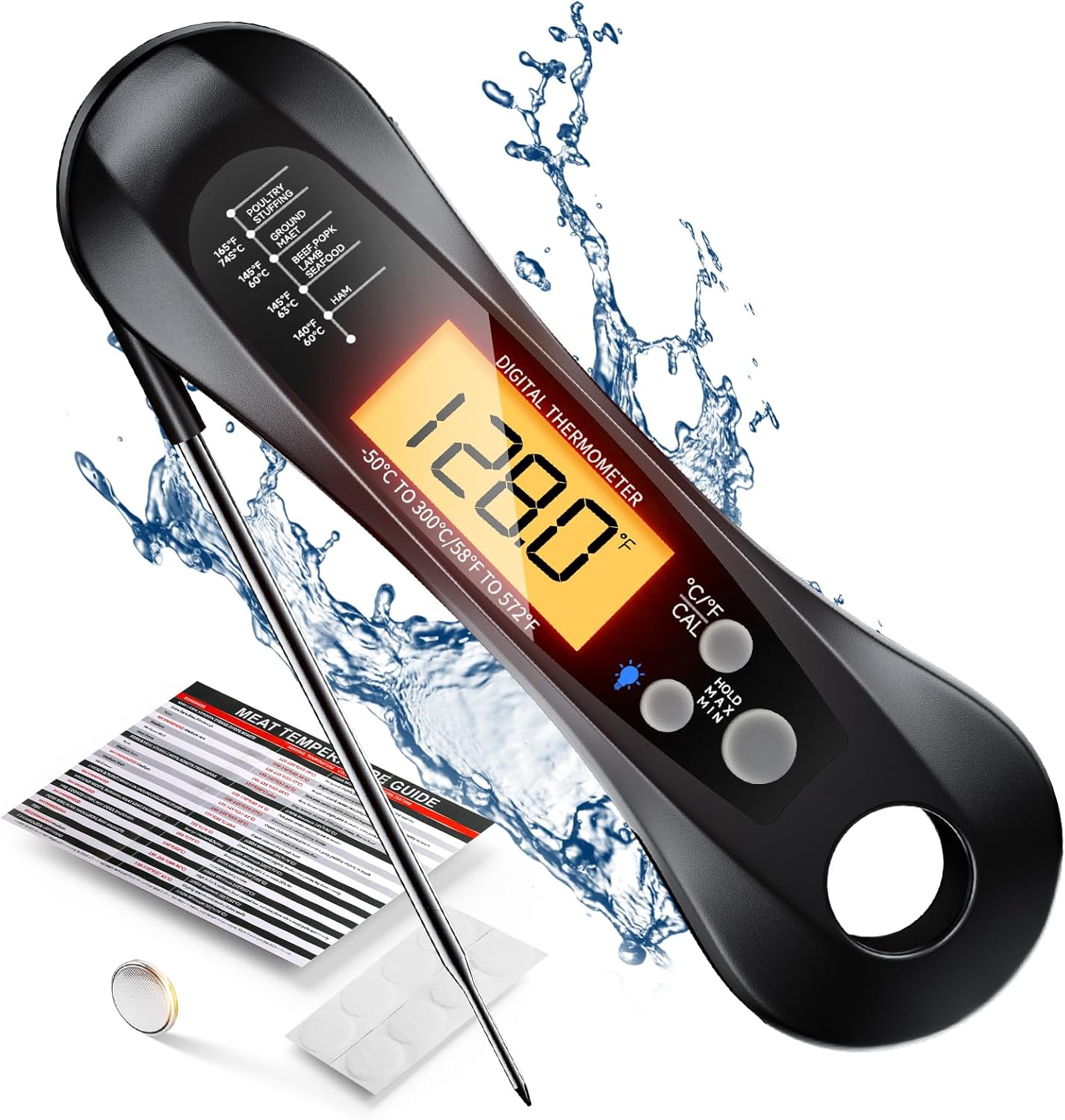 Digital Meat Thermometer Water - Kitchen Baking Utensil recension och pris