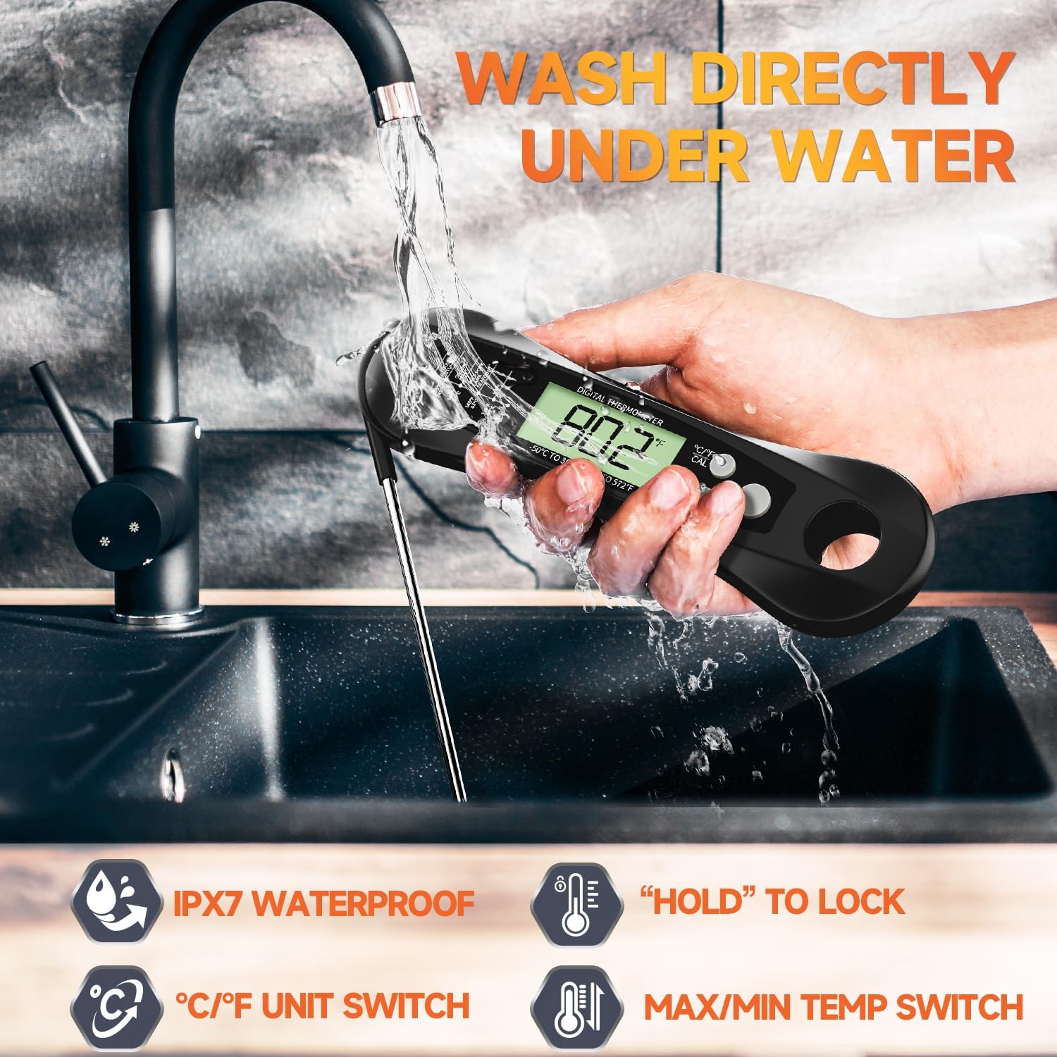 Digital Meat Thermometer Water - Kitchen Baking Utensil recension och pris