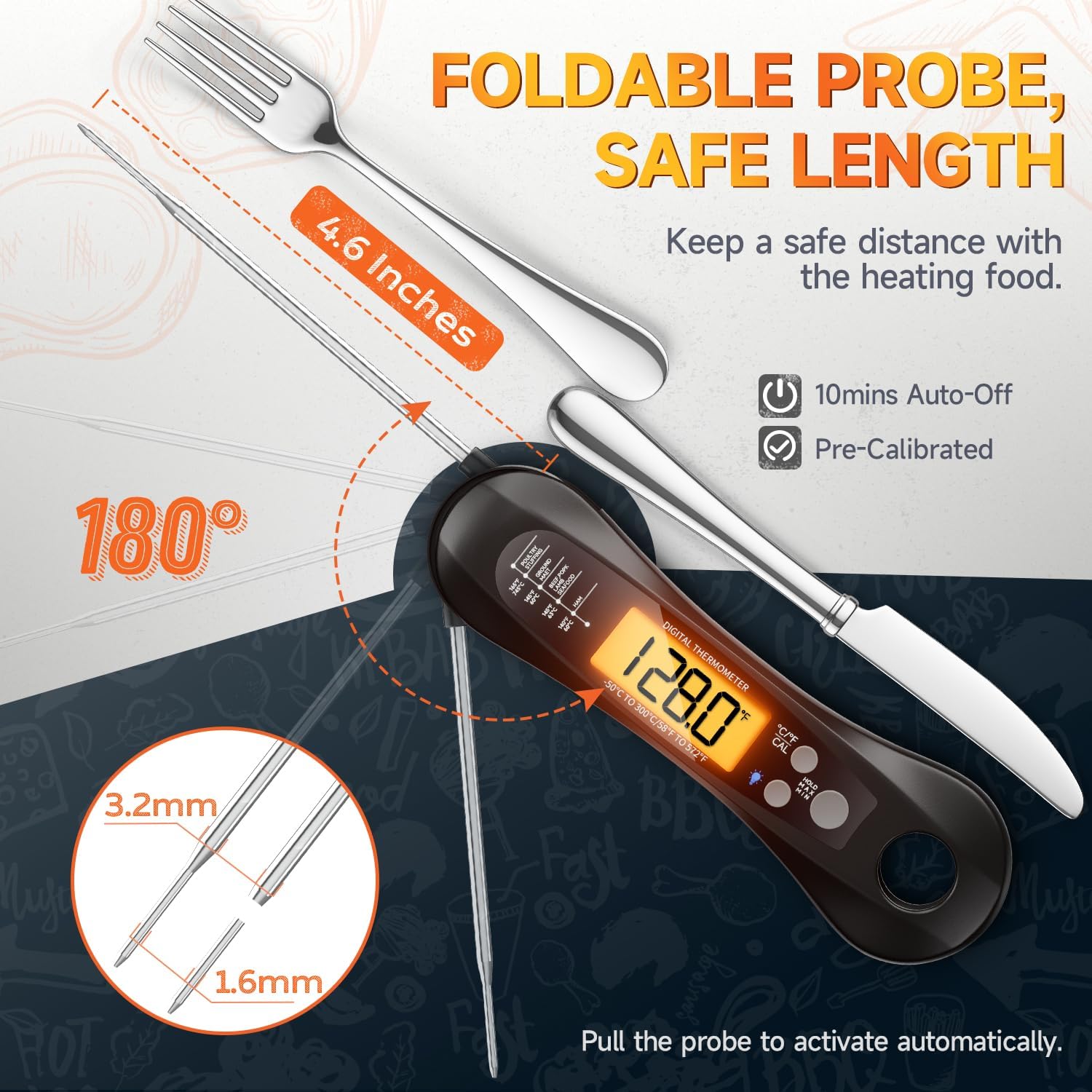 Digital Meat Thermometer Water - Kitchen Baking Utensil recension och pris