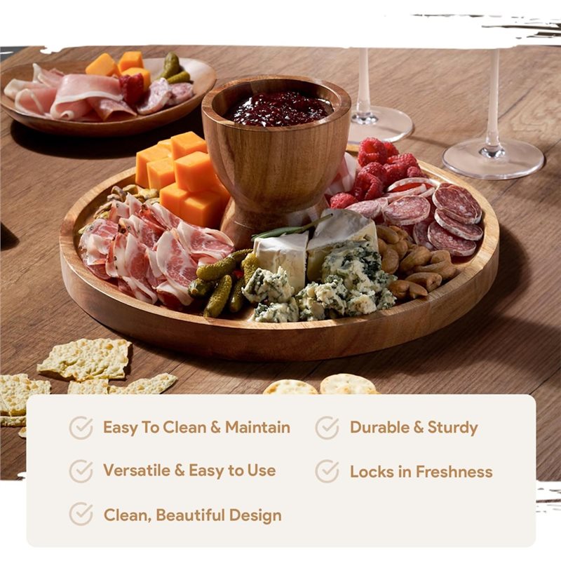 【LAST CHANCE】Wood Cake Stand-F - Cake Board Round recension och pris
