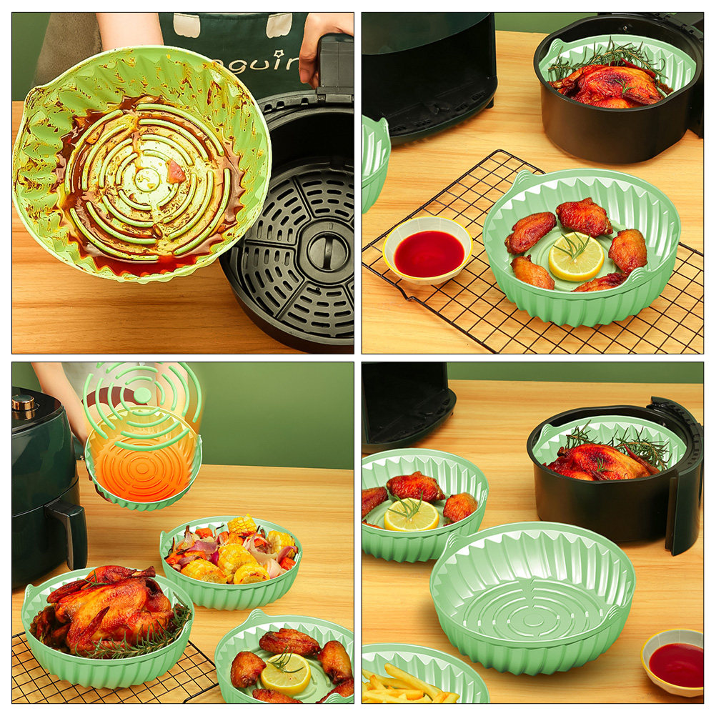 Round Reusable Silicone Air Fr - Kitchen Baking Gadgets recension och pris