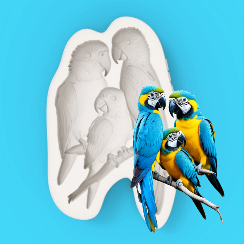 Macaw Family Silicone Baking M - Silicone Cake Mold recension och pris