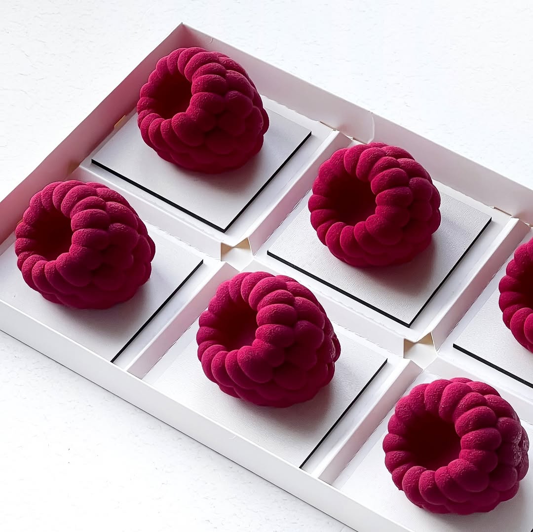 6/12/24-Cell Raspberry Design  - Kitchen Baking Items recension och pris