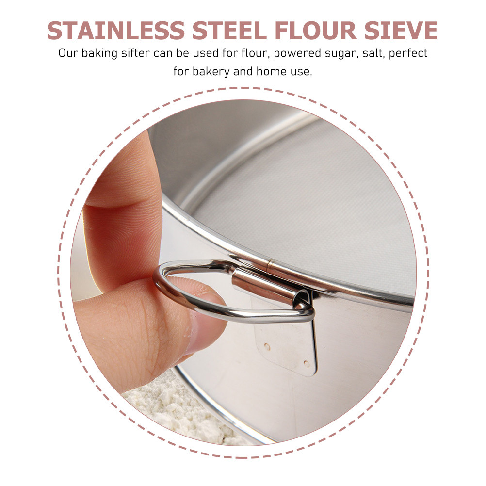 Flour Sifter Stainless Steel F - Baking Powder Kitchen recension och pris