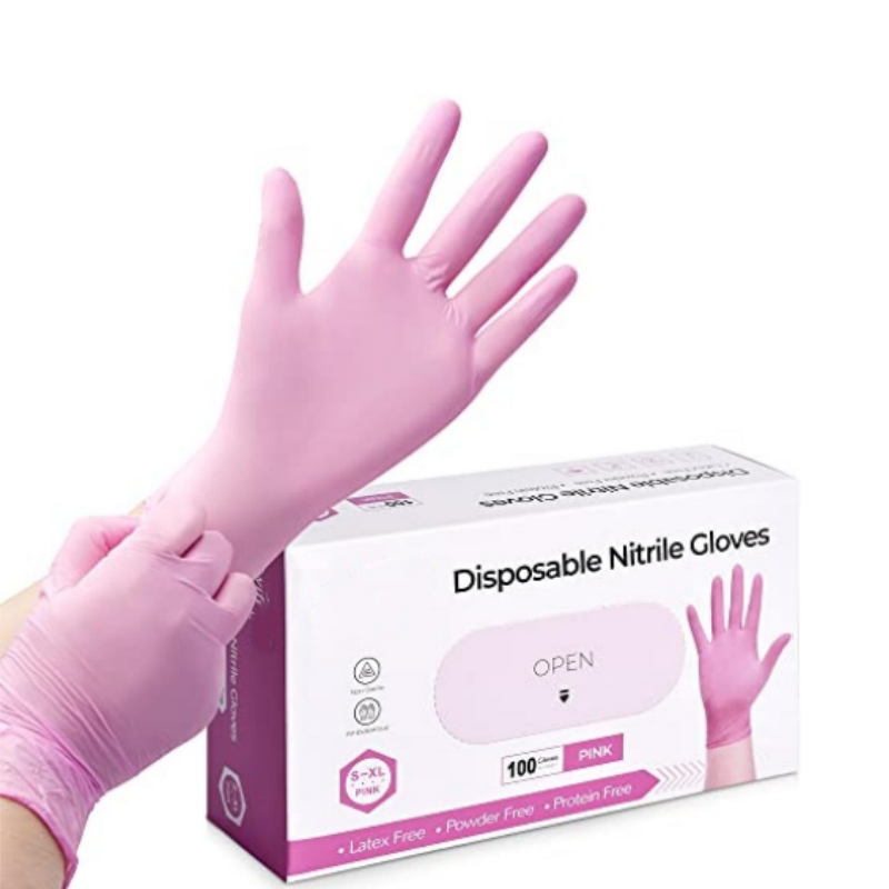 Pink Nitrile Disposable Gloves - Kitchen Job recension och pris