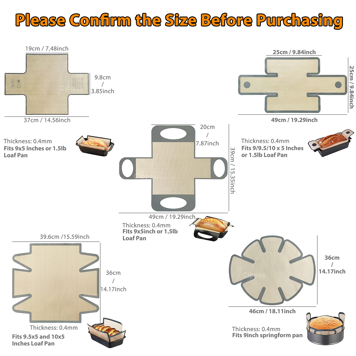 Silicone Bread Loaf Pan Liners - Kitchen And Baking Equipment recension och pris