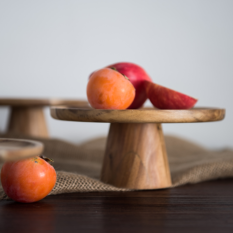 KEMORELA High Stand Wooden Cak - Cake Board Round recension och pris