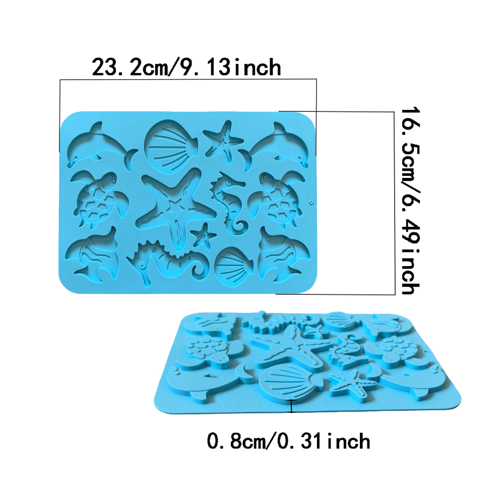 1pc Marine creature shaped cho - Silicone Cake Mold recension och pris
