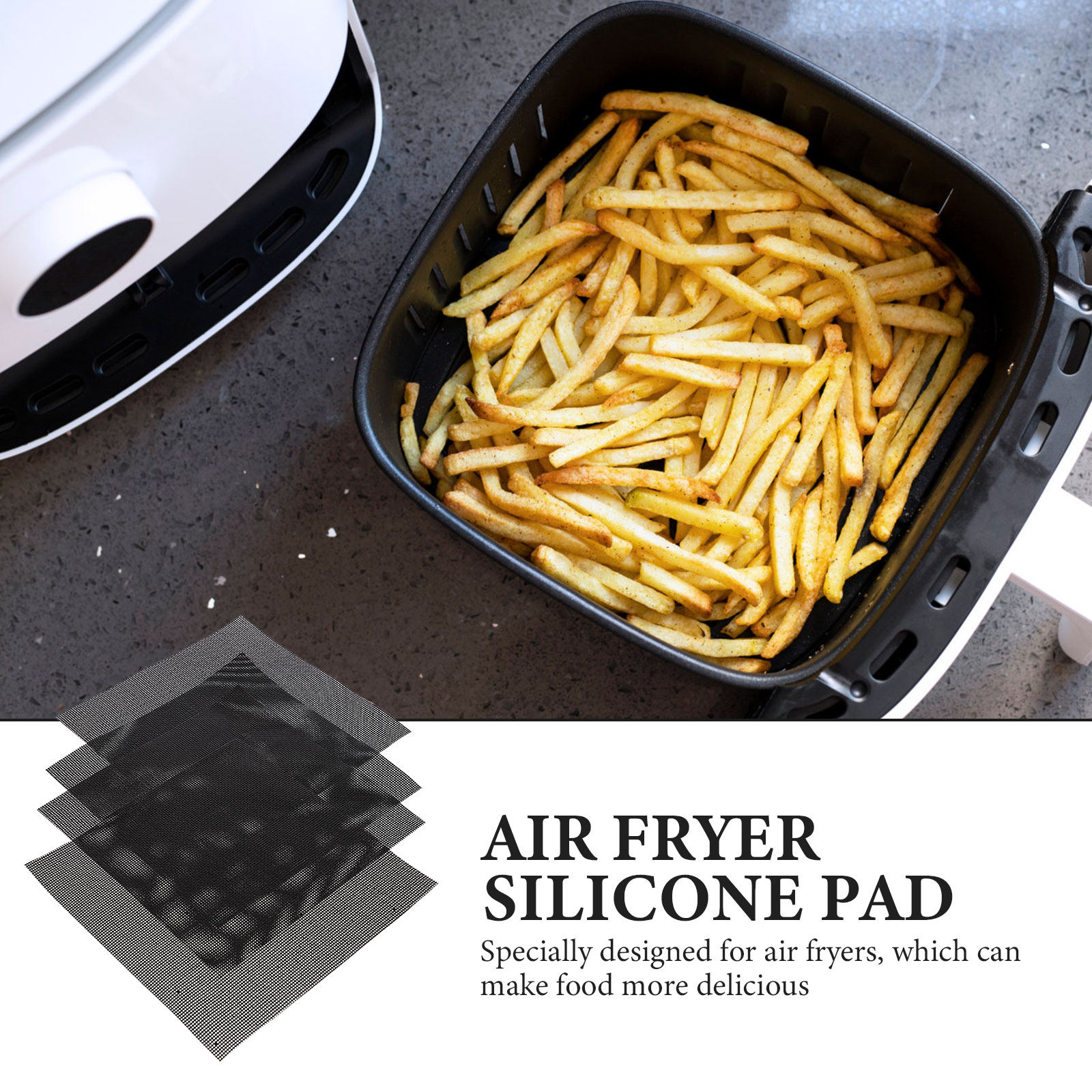 4Pcs Air Fryer Pads Non Stick  - Kitchen Baking Gadgets recension och pris