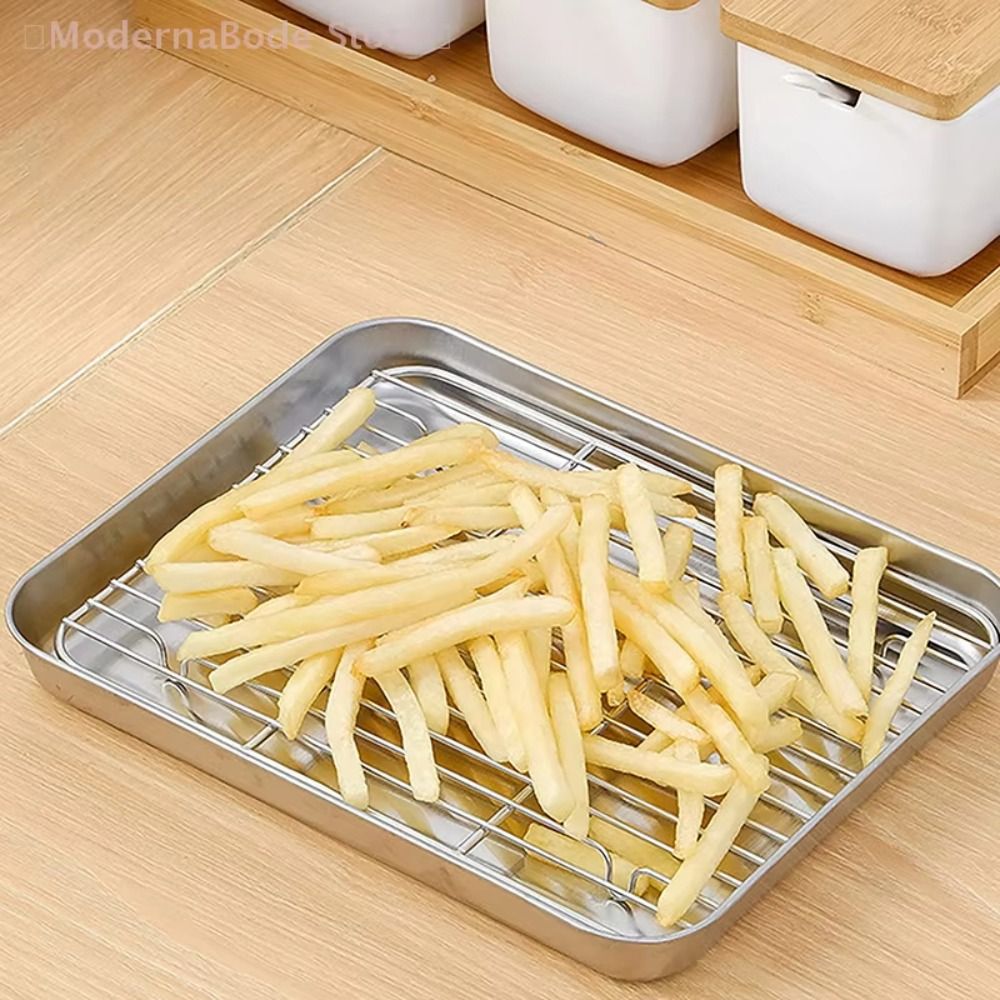 Portable Non-Stick Stainless S - Kitchen Baking Rack recension och pris