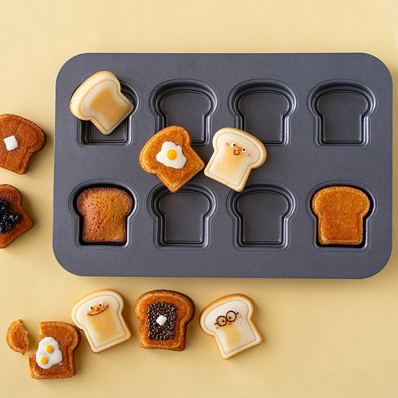 8 Cavity Toast Bread Pattern C - Kitchen Baking Gadgets recension och pris