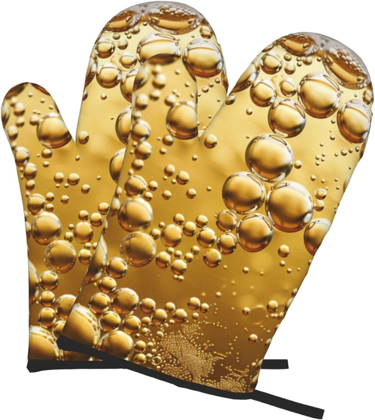 Beer Bubble Printed Oven Mitts - Kitchen Baking Ideas recension och pris