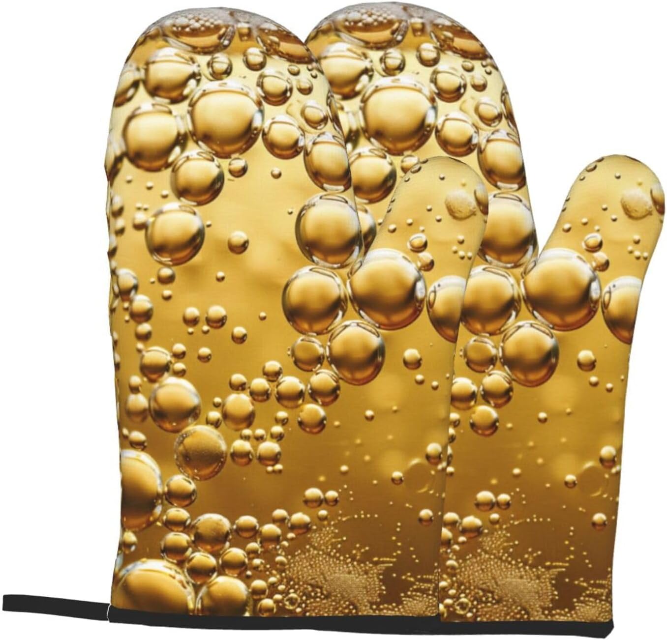 Beer Bubble Printed Oven Mitts - Kitchen Baking Ideas recension och pris