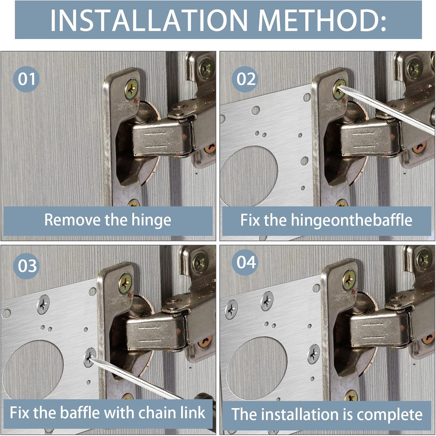 Cabinet Hinge Repair Plate Kit - Kitchen Baking Cabinet recension och pris