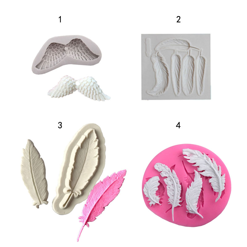 Leaves feather&wings shape 3D  - Kitchen Baking Gadgets recension och pris
