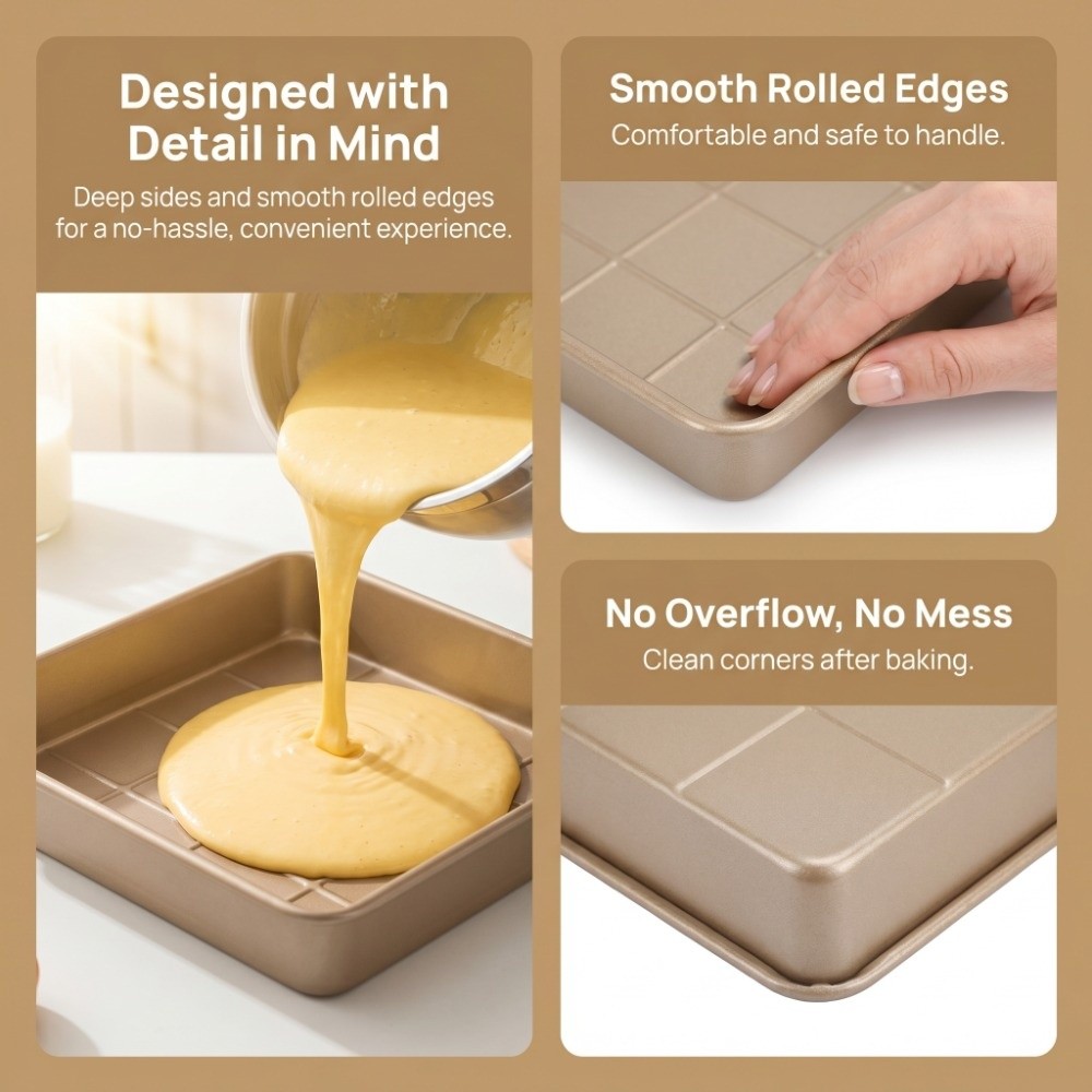 Thick Carbon Steell Sheet Pan  - Kitchen Grade Baking Sheet recension och pris