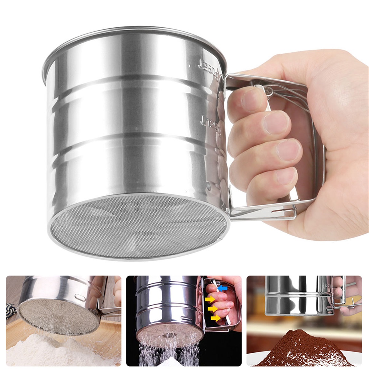 Sifter Strainer Stainless Stee - Baking Powder Kitchen recension och pris