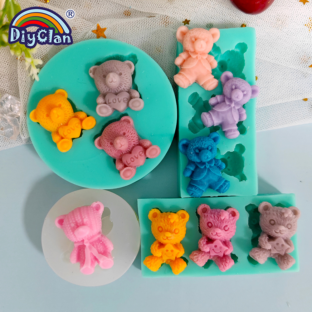 Cute Mini Bear Silicone Mold F - Kitchen Baking Gadgets recension och pris