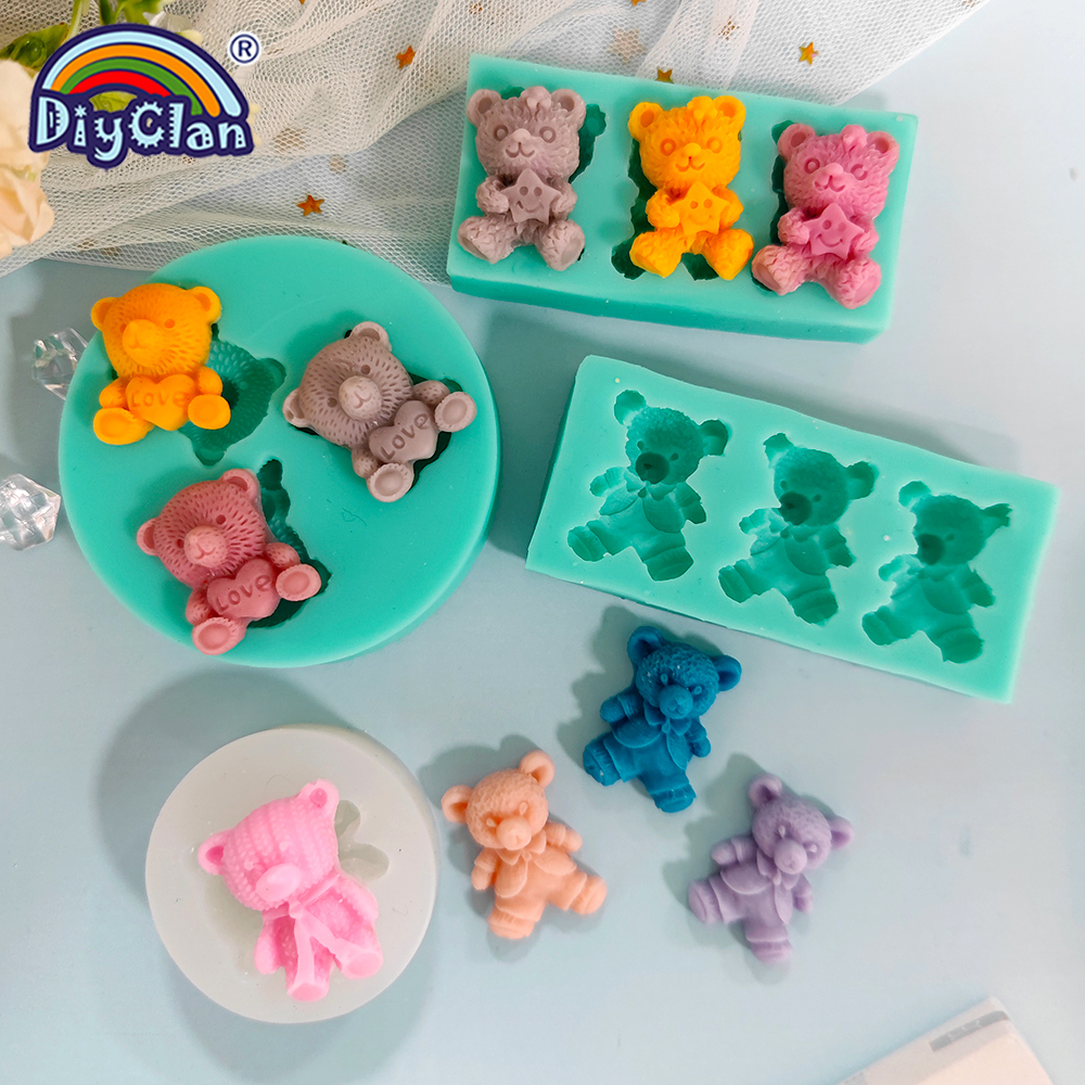 Cute Mini Bear Silicone Mold F - Kitchen Baking Gadgets recension och pris