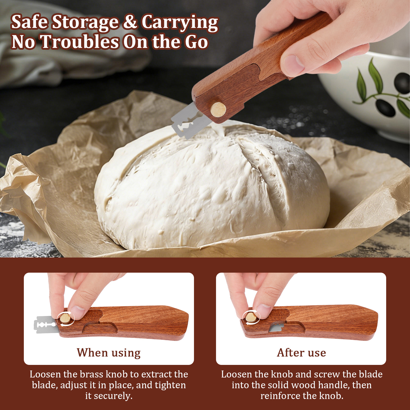 Bread Lame Sourdough Scorer To - Kitchen Baking Gadgets recension och pris