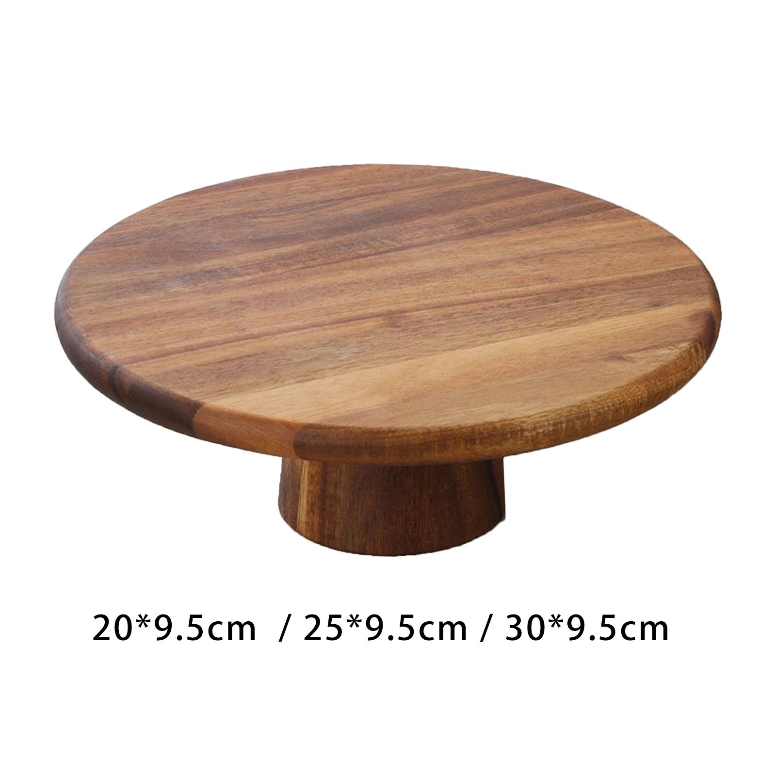 Wood Cake Stand Multiuse Chees - Cake Board Round recension och pris