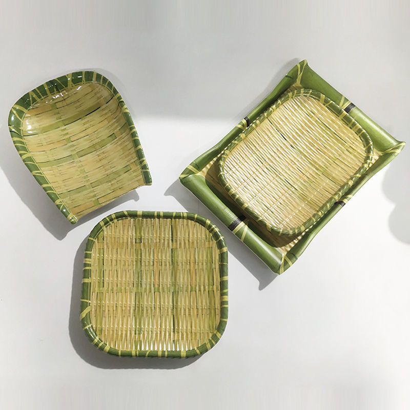Melamine Imitation Bamboo Plat - Cake Board Round recension och pris