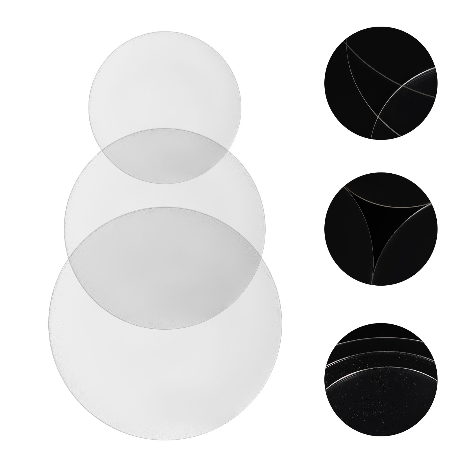 3Pcs Acrylic Round Cake Displa - Cake Board Round recension och pris