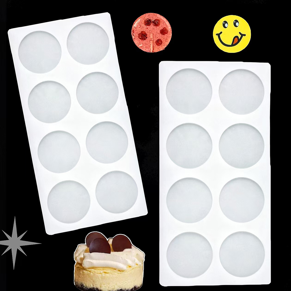 8-cavity cylindrical sugar fli - Silicone Cake Mold recension och pris