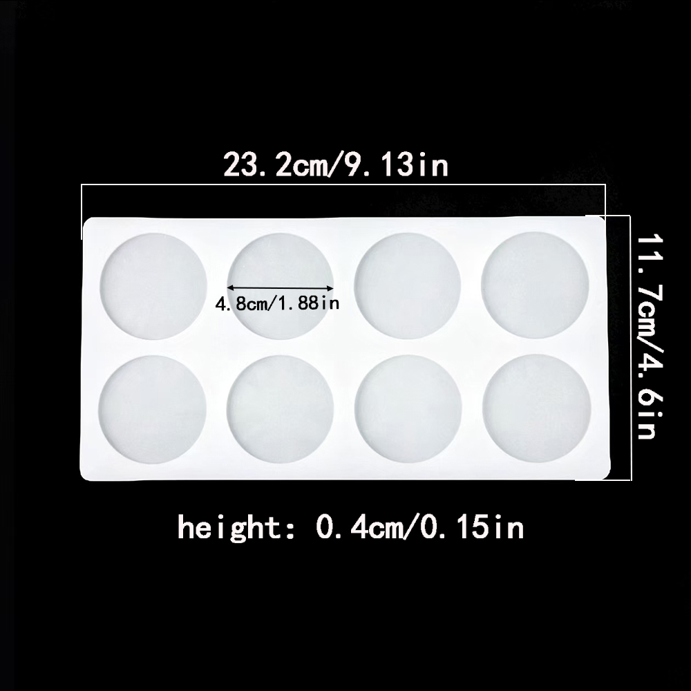 8-cavity cylindrical sugar fli - Silicone Cake Mold recension och pris