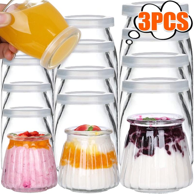 100/150/200ML Glass Yogurt Jar - Kitchen Baking Containers recension och pris