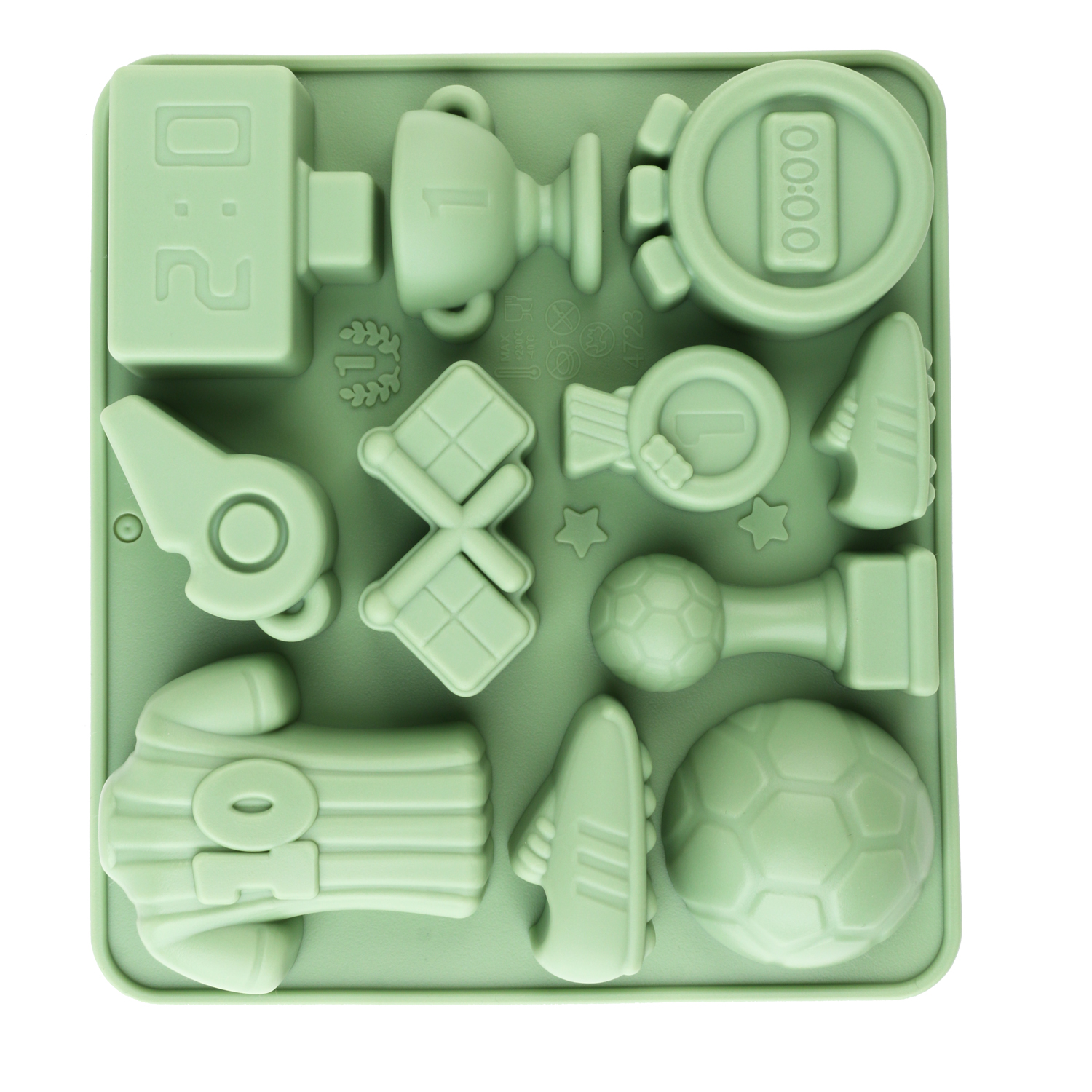 1 Green Football-Themed Silico - Silicone Cake Mold recension och pris
