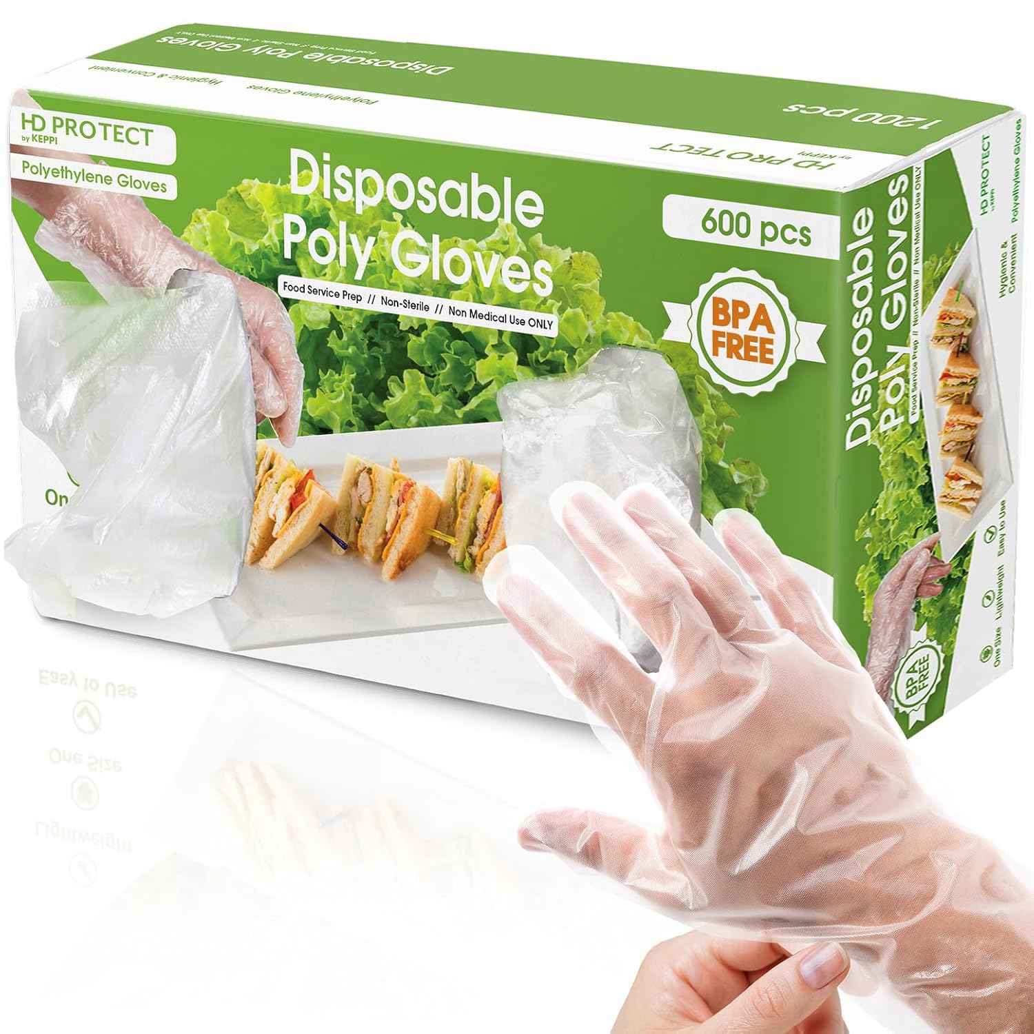 600 Pack Disposable Food Prep  - Baking Powder Kitchen recension och pris