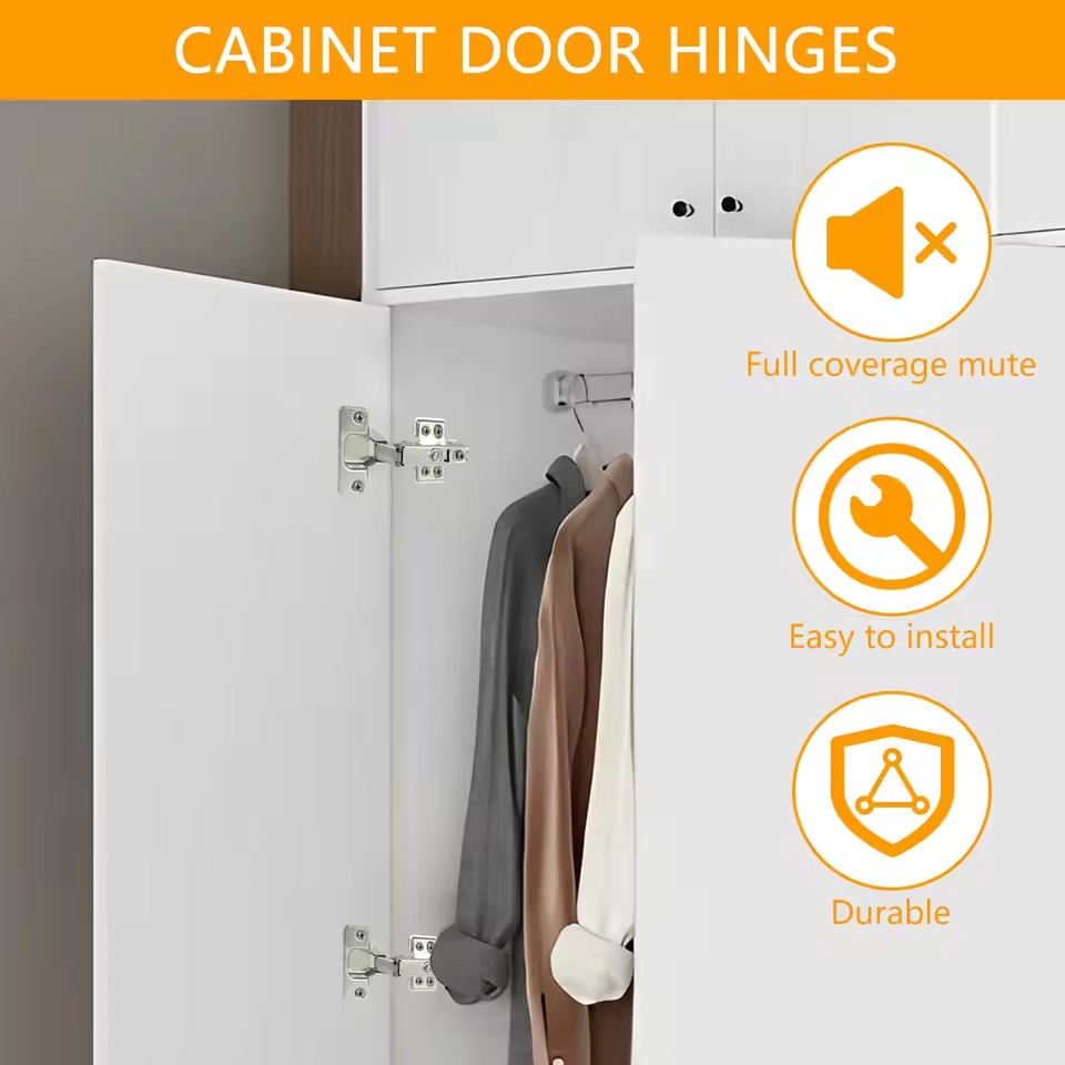 1/10Pcs Hinges Stainless Steel - Kitchen Baking Cabinet recension och pris