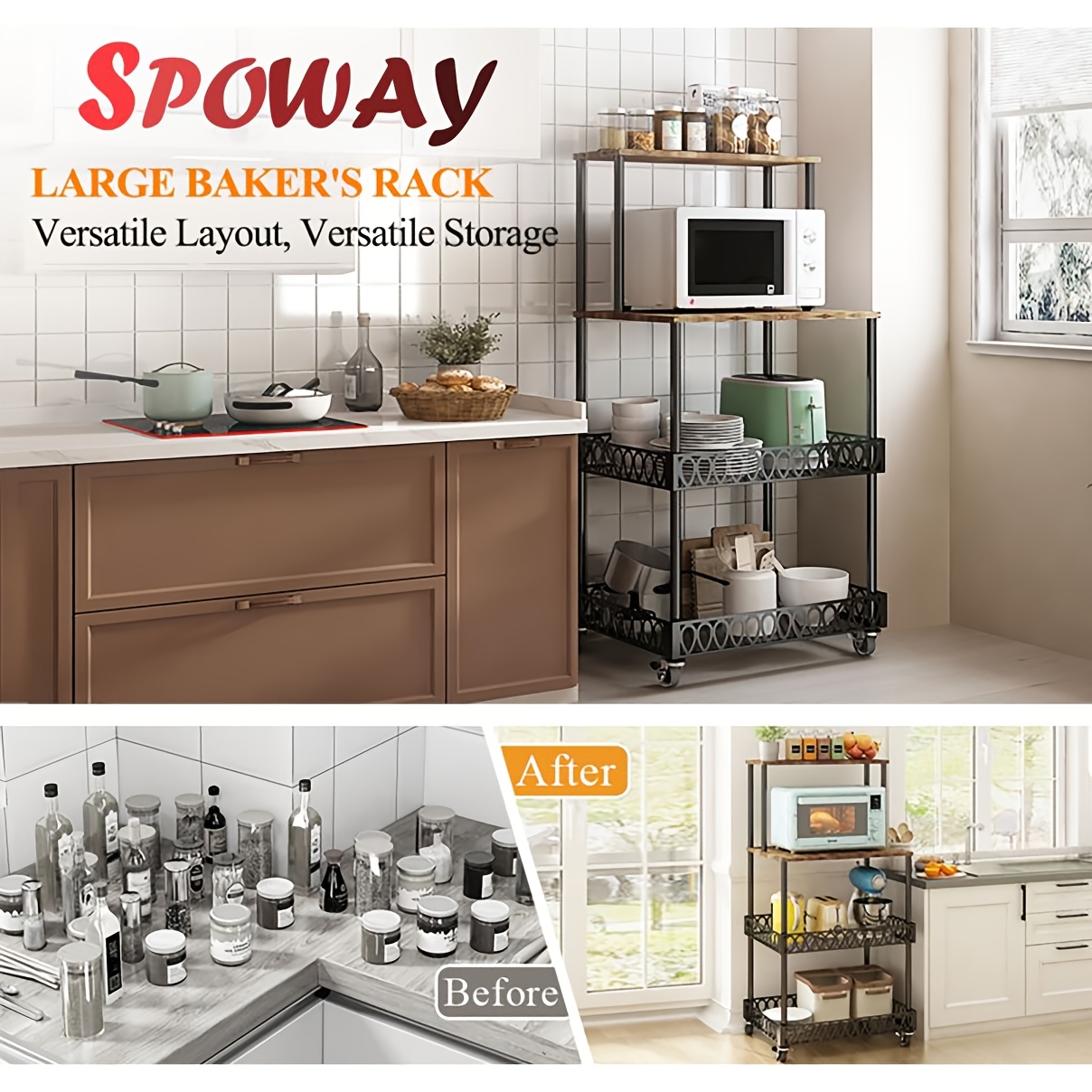 4 Tier Kitchen Baking Rack, Ve - Kitchen Baking Rack recension och pris