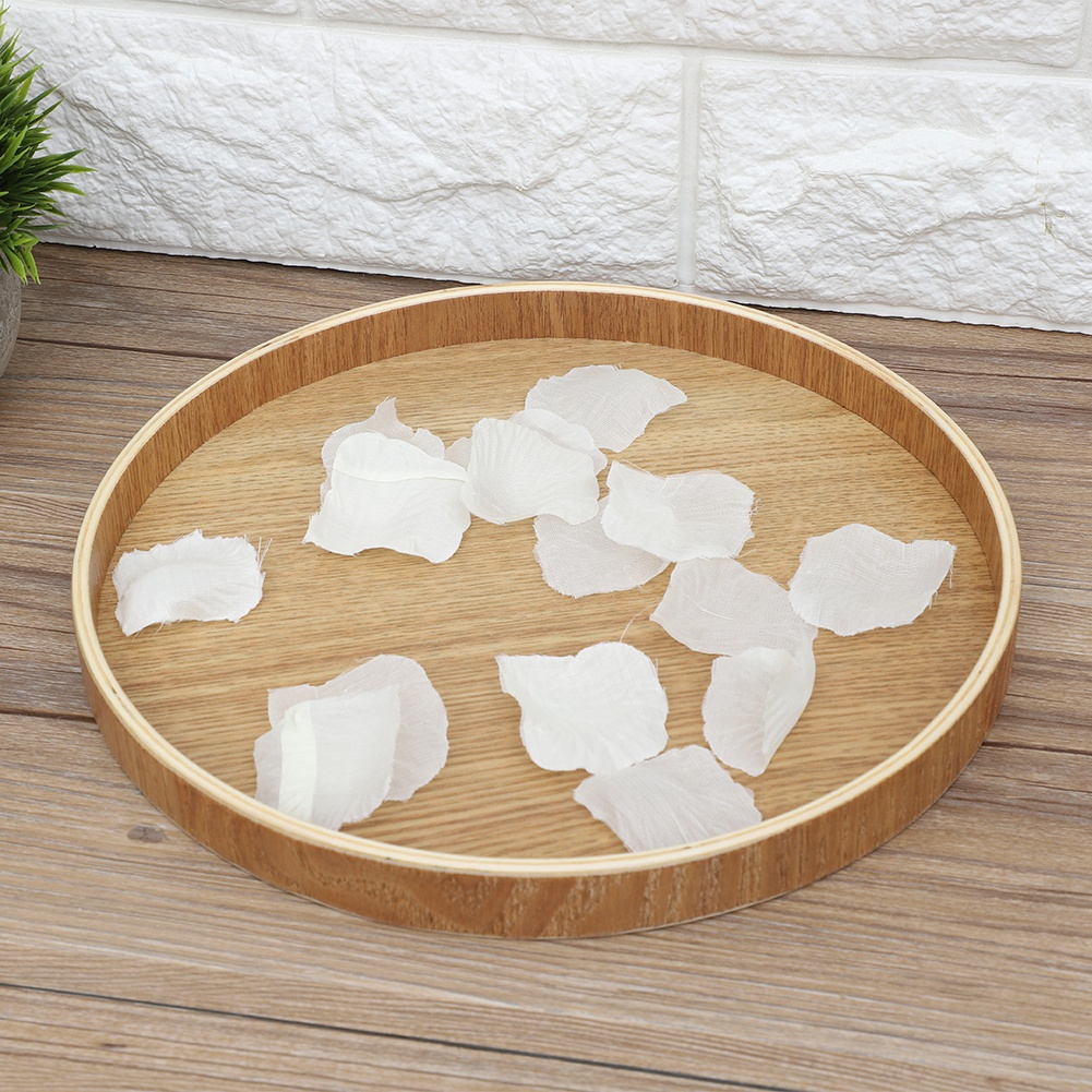 Wooden Serving Tray Tea Plate  - Cake Board Round recension och pris