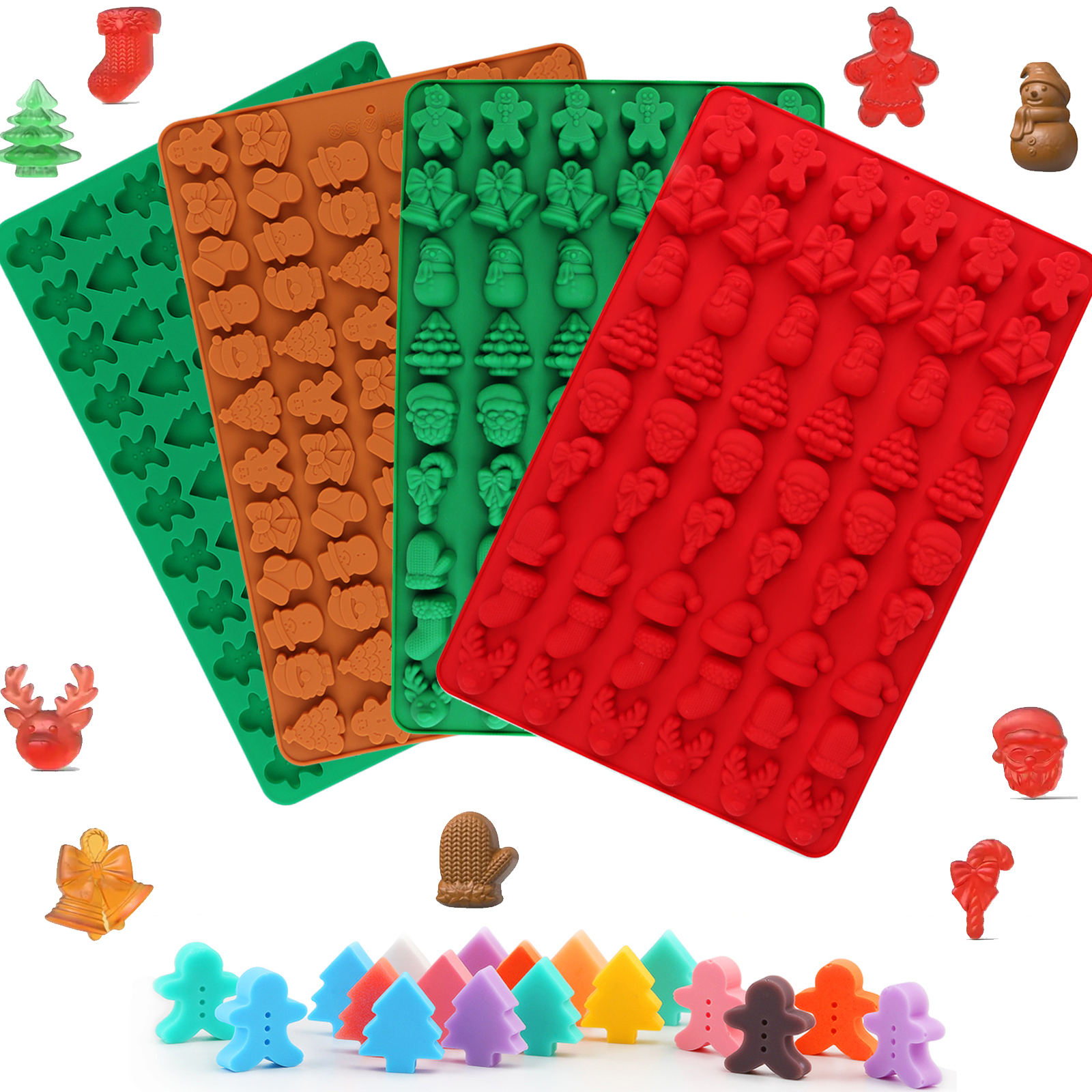 Four Types of Christmas-Themed - Silicone Cake Mold recension och pris