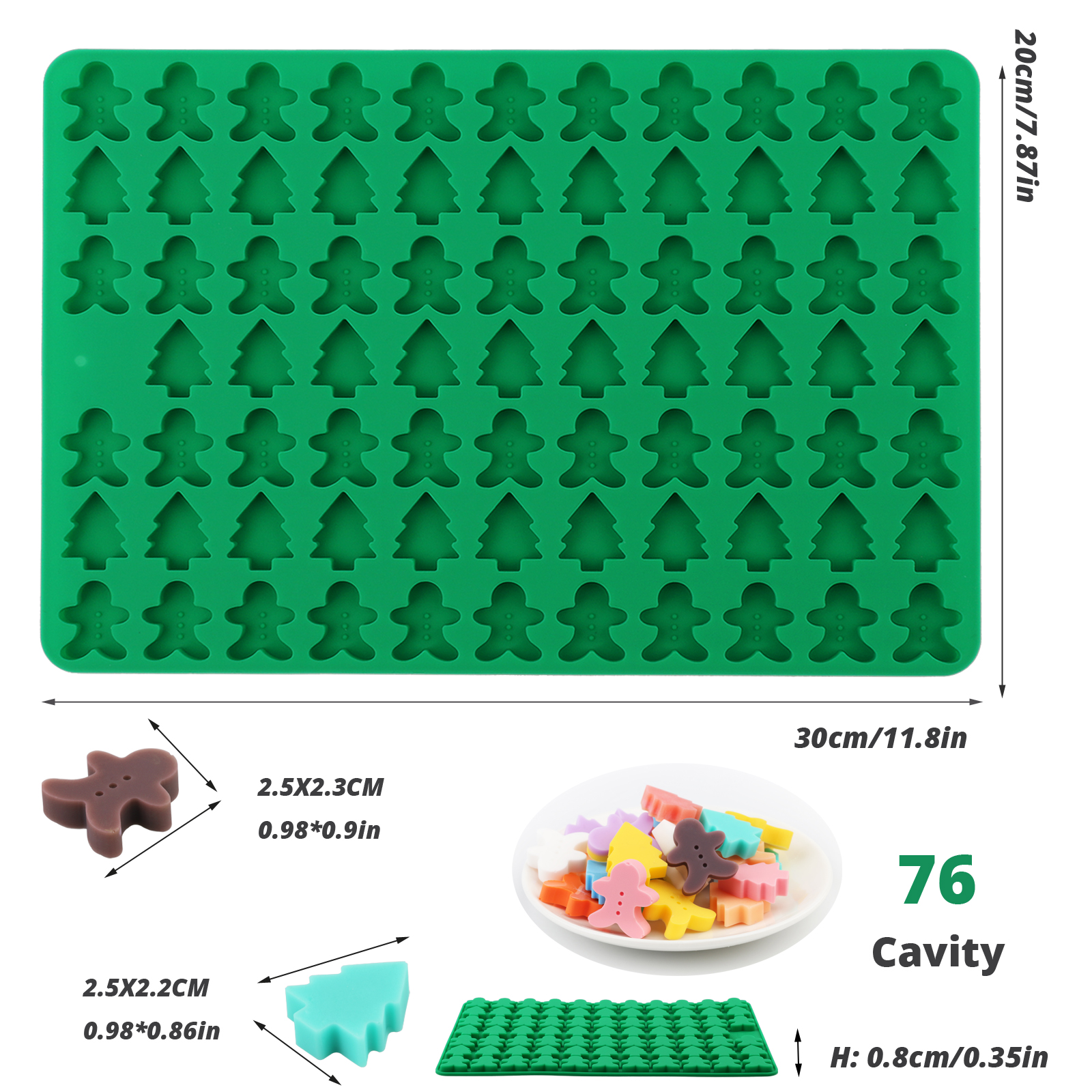 Four Types of Christmas-Themed - Silicone Cake Mold recension och pris
